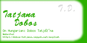 tatjana dobos business card
